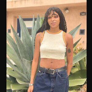 Camp Collection Dana Retro Crop Tank Top XS